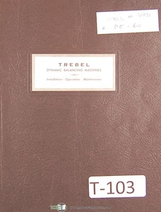 Schenck Trebel DE-60 Auswuchtmaschine, Einbaubetrieb Wartungsanleitung - Bild 1 von 2