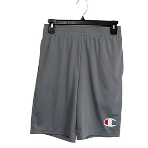 Champion Gray Black Colorblock Athletic Basketball Shorts Boys Youth Size 14/16 - Picture 1 of 9