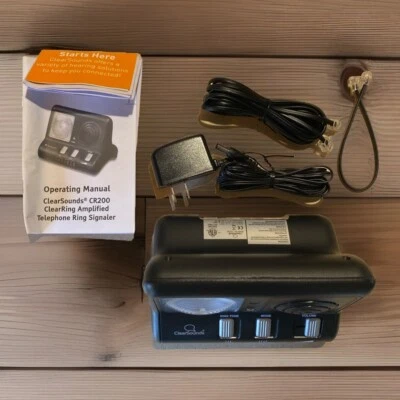 Clearsounds CR200 Sistema de señalización de anillo amplificador fuerte anillo anillo transparente - NUEVO en caja Foto 1 de 4