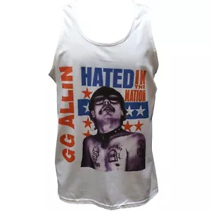 GG Allin Hardcore Punk Rock T shirt Vest Unisex Tank Top Size S-2XL - Picture 1 of 2