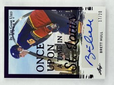 2022-23 Leaf In the Game Used Brett Hull Once Upon a Time Auto /20