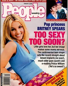BRITNEY SPEARS PEOPLE Magazine February 14, 2000 ROBERT DOWNEY JR NO LABEL - Picture 1 of 1