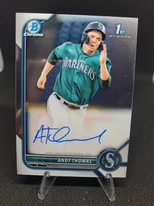 Bowman 2022 cromo autógrafo Andy Thomas auto radiocontrol #CPA-AT - Imagen 1 de 2