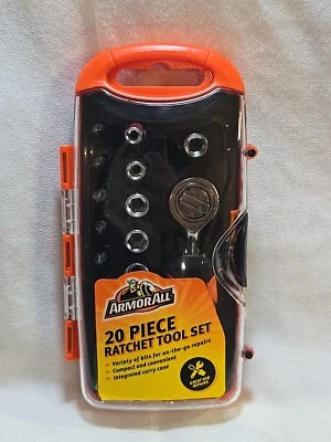 ArmorAll 20 pc Ratchet Tool Set. 5mm-12mm Sockets. New In Box. Sealed. - Image 1 of 4