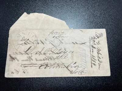 Confederate States Turn Letter Adams Run, SC KSPhilatelics (CSA3) Foto 1 de 4