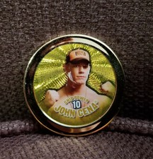 John Cena 2009 Topps WWE Chipz Gold Power 10 WWF/WCW/ECW/NWA/AWA/USWA/AEW/NXT