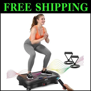 All-in-One Vibration Plate with Bluetooth and Resistance Bands – 330 lbs Limit - Picture 1 of 11