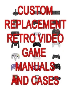 Custom Replacement Retro Video Game Manuals, Inserts and Cases - NO GAMES INC. - Picture 1 of 1