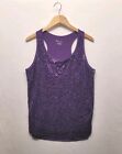 Lane Bryant Purple Sequins Embellished Tank Top Womens Sleeveless 1X 14/16 A164