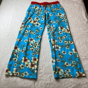 Moda International Floral Pullon Lounge Pants Size Medium - Picture 1 of 10