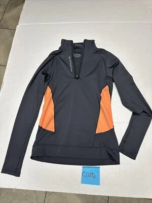 Second Skin 1/4 Zip Pullover Cold Weather Compression Gray Top - Womens Small - Image 1 of 4