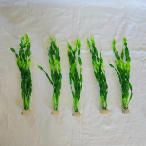 Künstliche grüne 12" Algen Aquarium Dekoration Aquarium Pflanzen Aquarium NEU - Bild 1 von 5