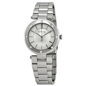 Reloj Invicta Angel para mujer 38 mm esfera plateada metálica detalles de cristal 23726 - Imagen 1 de 7