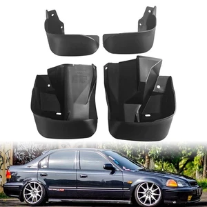Schmutzfänger Spritzschutz Mudflap Kotflügel passend für Honda Civic EK Coupe Limousine 1996-98 - Bild 1 von 8