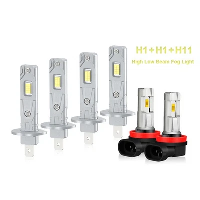 Combo de faros LED altos/bajos + bombillas antiniebla 6000 k para Acura RSX 2004 2003 2002 Foto 1 de 4