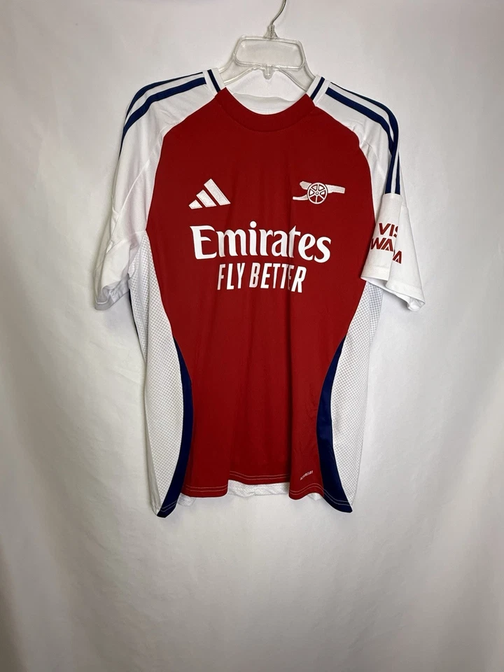 Adidas Arsenal Authentic MARTIN ODEGAARD 24/25 HOME JERSEY SZ L SLIM FIT