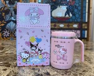Hello Kitty Pink 5” Travel Mug Tumbler w/ Box NIB Sanrio Insulated Sealed - Picture 1 of 9