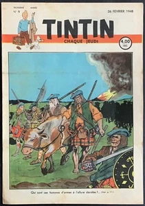 TINTIN Édition belge fascicule n°9 du 26 février 1948 Très bon état - Bild 1 von 7