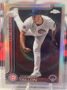 2025 Topps Chrome Jameson Taillon Lightboard Logo Refractor #33 Chicago Cubs - Picture 1 of 2