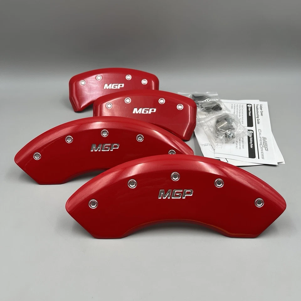 Cubiertas de pinza de freno MGP Jeep Cherokee 2014-23 rojo y negro "MGP" 42013SMGPRD Foto 1 de 4