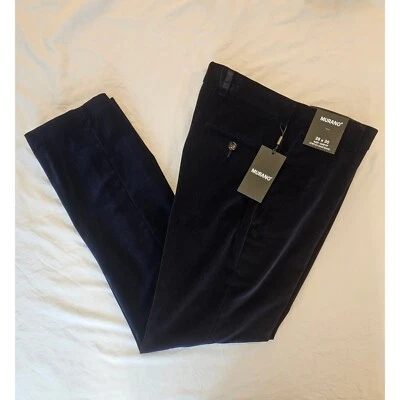 Murano Alex Slim Fit Navy Velvet Mens Dress Pants 28x30 Flat Front Slim NWT L462 - Image 1 of 4