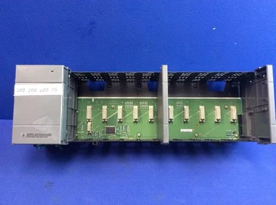 ALLEN BRADLEY 1746-A10/B SLC500 RACK 10 RANURAS Con FUENTE DE ALIMENTACIÓN 1746-P3/A Foto 1 de 4