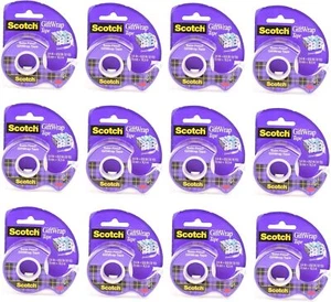 Scotch 15 Gift Wrap Tape 35971, Clear, 19 mm Size, Strong Adhesive, Box of 12 - Picture 1 of 6