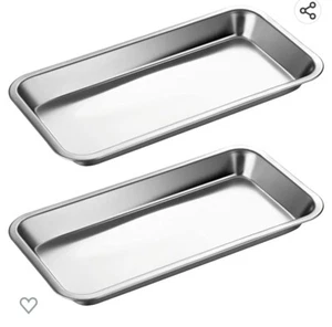 Portable Stainless Steel Medical Surgical Tray Dental Dish Lab Instrument Tools - Picture 1 of 6
