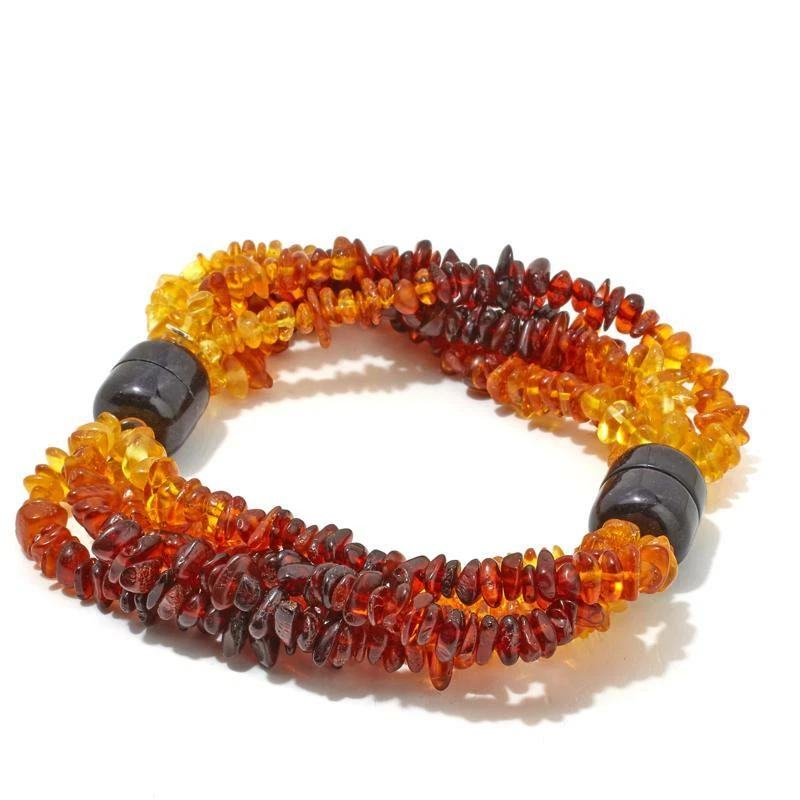 Pulsera Jay King ámbar y negra turmalina con cuentas magnéticas nueva con etiquetas Ret $100 S/M Foto 1 de 4