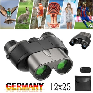 12x25 HD Kleines Fernglas Ferngläser Nacht Feldstecher Jagdfernglas Binocular DE - Bild 1 von 14