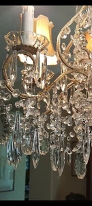 250gr Vintage Venetian Italian clear tube bugle macaroni Beaded Chandelier beads - Imagen 1 de 10