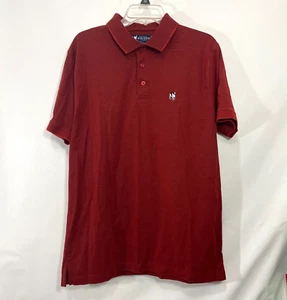 Vintage Big Dogs Shirt Mens Medium Red Polo Golf Embroidered Logo Casual Maroon - Picture 1 of 6