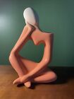 Abstract Figurine Vase Nordic Thinker Statue