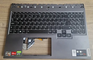 Lenovo Legion 5 Pro 16ACH6H 82JQ00HSUK Palmrest UK layout keyboard AP1ZV000100 - Picture 1 of 16