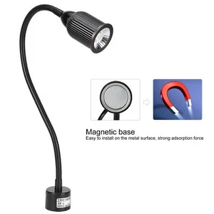 10W LED Machine Light Adjustable Gooseneck Lathe Working Lamp With Magnetic Base - Picture 1 of 18