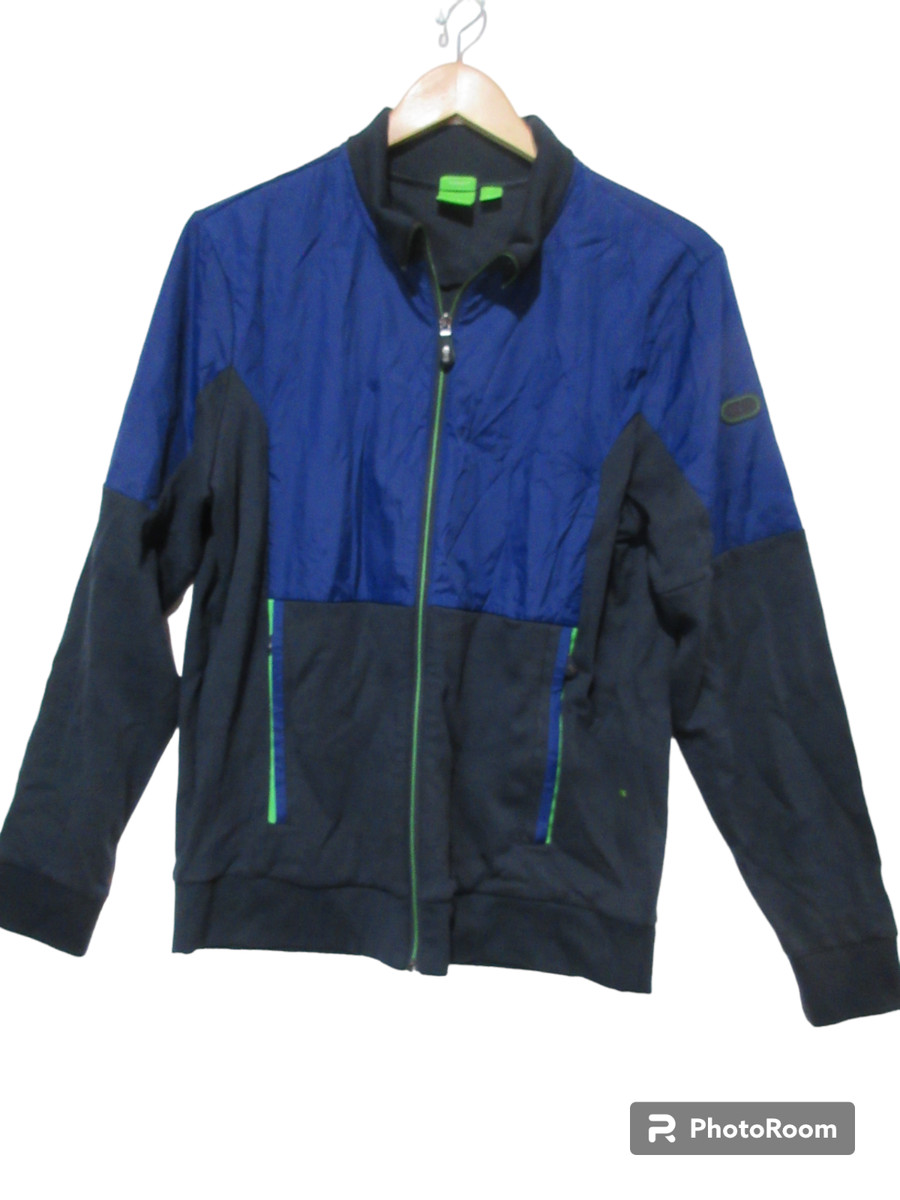 Hugo Boss ナイロン スウィングトップ ジャケット ネイビー 40R HUGO BOSS Windbreaker Coats, Jackets & Vests for Men for