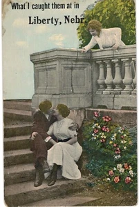 Saluti romantici liberty 1910 NE - Foto 1 di 2