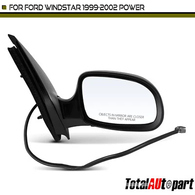 Passenger Mirror with Power Glass Adjust Manual Folding for Ford Windstar 99-00 - Image 1 of 4