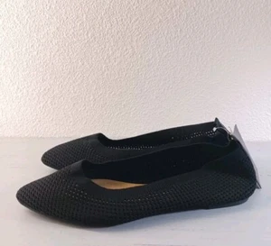 MUSSHOE Ballet Stretchy Flats Comfortable Black Size 11 NWT - Picture 1 of 8