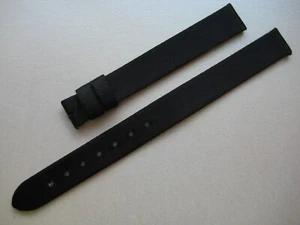 GENUINE CARTIER LADIES WATCH STRAP BAND 10 mm x 10 mm BLACK SATIN FABRIC CANVAS - Picture 1 of 21
