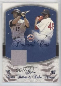 2005 Flair Diamond Cuts Blue Foil Jerseys Carlos Beltran (Jersey) Pedro Martinez - Picture 1 of 3