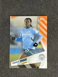 2024-25 Topps Blue Moon Manchester City Khadija Shaw /25 Orange Base Parallel - Picture 1 of 2