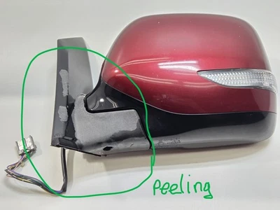 Espejo retrovisor eléctrico rojo D1T Subaru Tribeca 2008-2014 conductor vista lateral izquierdo Foto 1 de 4