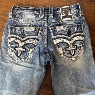 Mens Rock Revival "Cypress" Slim Straight 31 X 32 EUC Snake - Image 1 of 4