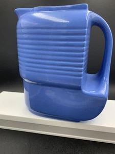 Vintage Westinghouse Hall China Co. Blue Art Deco Ceramic Refrigerator Pitcher - Picture 1 of 5