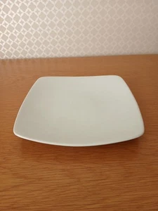 MARKS & SPENCER "ANDANTE SQUARE" WHITE CERAMIC SIDE PLATE 8" - Picture 1 of 2
