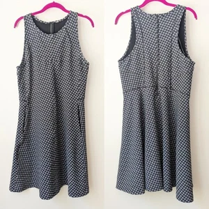 Lululemon Go 'Til Dawn Dress In Deep Dive Black White Womens Size 12 - Picture 1 of 9