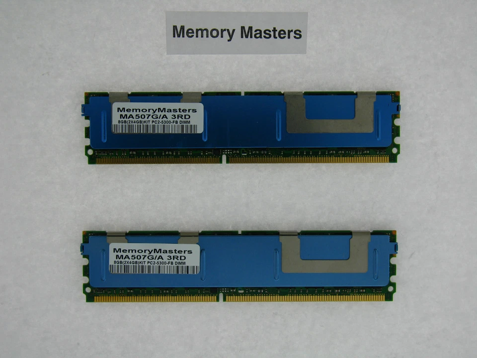 MA507G/A 8GB 2x4GB PC2-5300 DDR2-667 FBDIMM Apple Xserve - Immagine 1 di 1