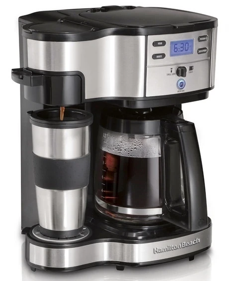 HAMILTON BEACH THE SCOOP CAFETERA Y TAZA DOS VÍAS PARA UN SOLO SERVICIO 12 TAZAS Foto 1 de 1