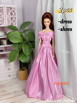 Dress For 11.5'' Fashion Doll Long Dress For Nuface FR Fashion Royalty Silkstone - Image 1 of 4